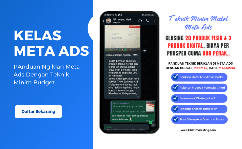 Teknik Minim Modal Meta Ads (Kelas Ngiklan)