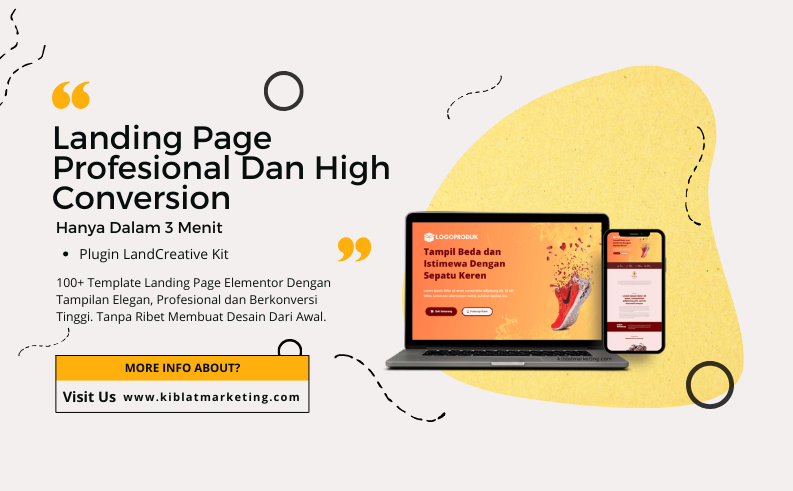 Plugin WP 100+ Template Landing Page Elementor - Landcreative Kit