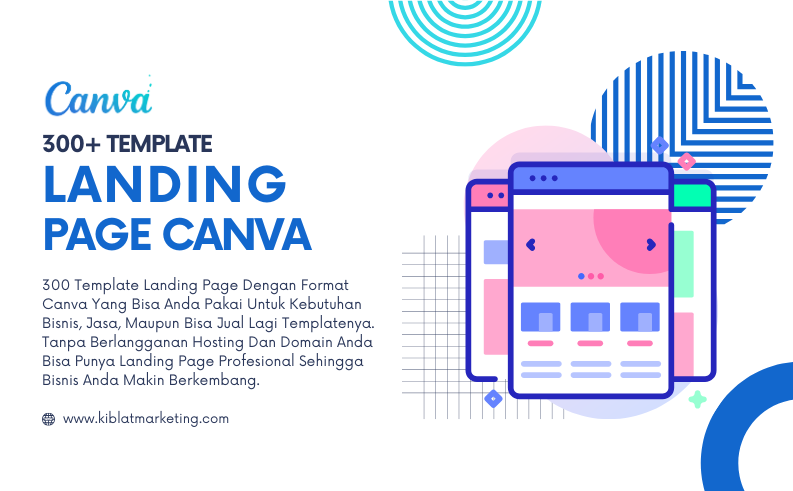 300 Template Landing Page Canva - Lisensi Personal